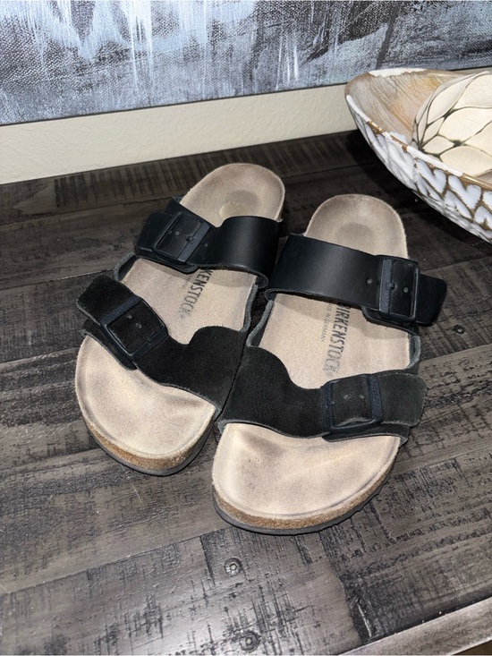 Birkenstock Other - Birkenstock Arizona Split black leather and suede sandals SZ 41